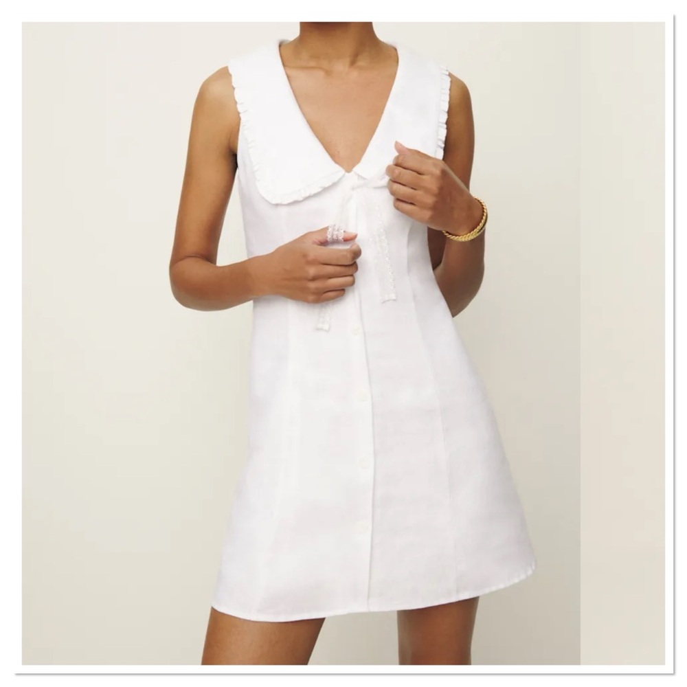 Reformation White Mini Dress
